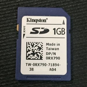 GENUINE 1GB Dell RX790 Secure Digital SD Memory Card by Kingston (0RX790)